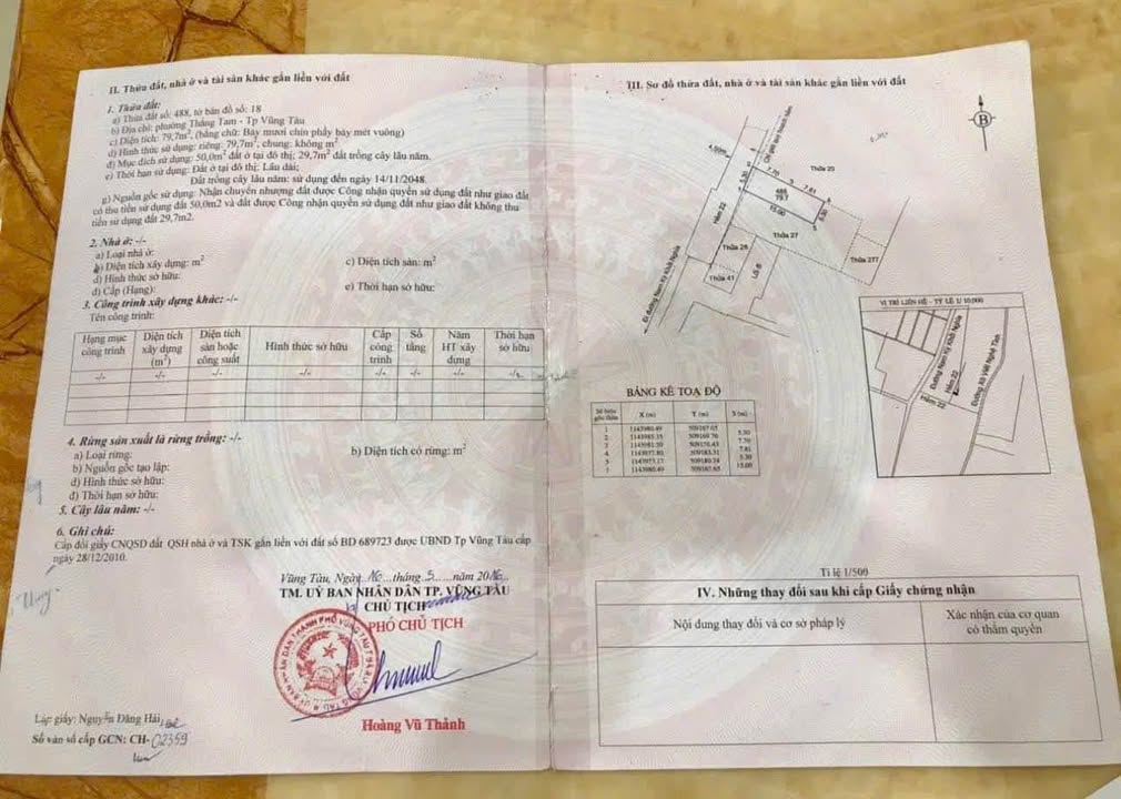 Nhà 1 Trệt 1 Lầu Hẻm 22 Nam Kỳ Khởi Nghĩa Vũng Tàu 80m² giá 6.499 tỷ - Chính chủ bán gấp!