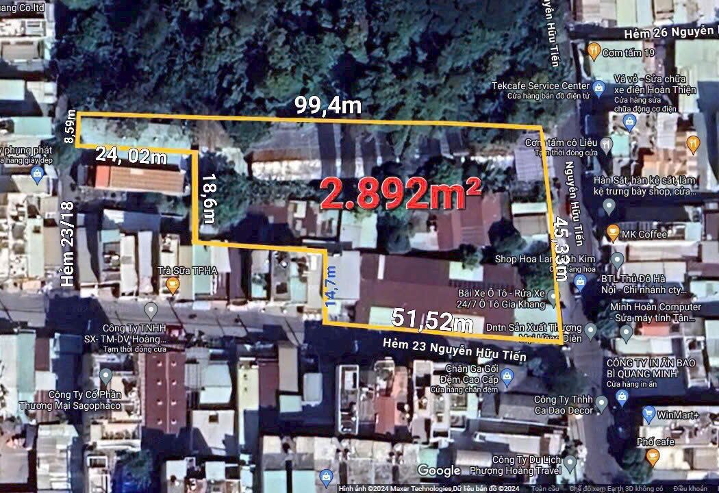 FrontHouse mặt tiền đường Nguyễn Hữu Tiến Quận Tân Phú 2900m² giá 210 tỷ - Cơ hội đầu tư hấp dẫn!