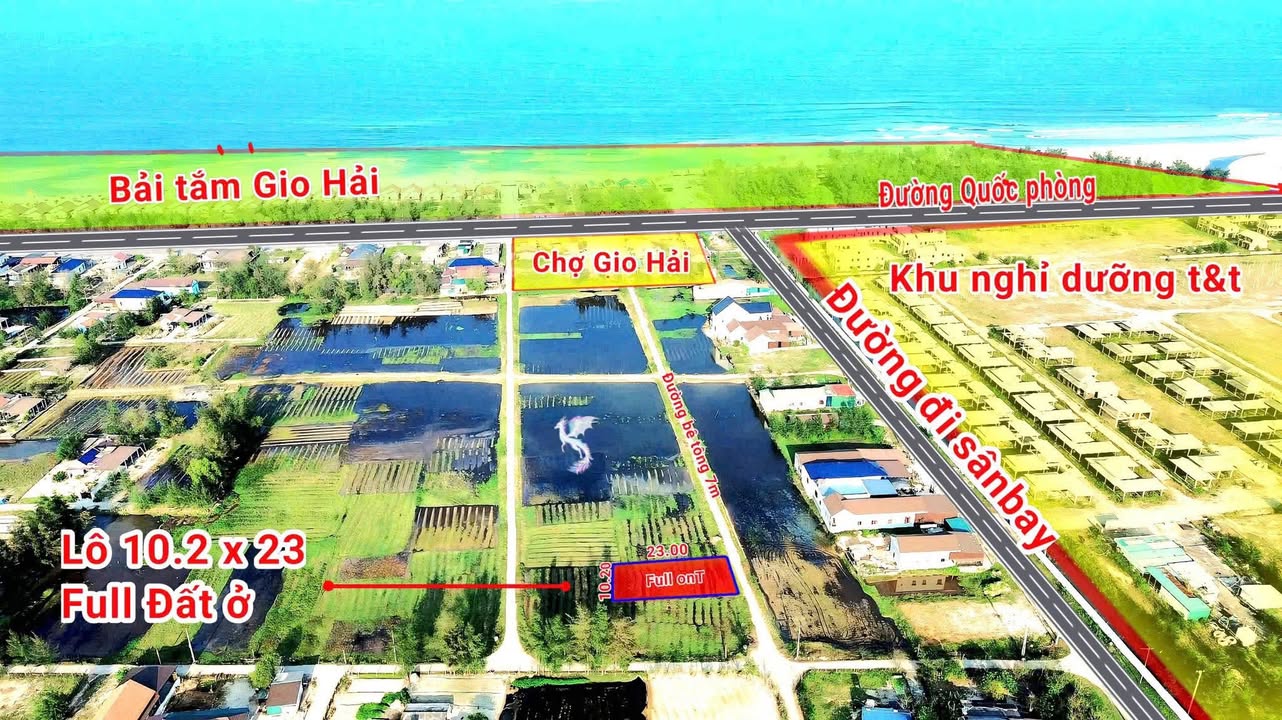 Đất biển Quảng Trị - Vị trí vàng chỉ 36.8 tỷ - Cơ hội đầu tư hiếm có!