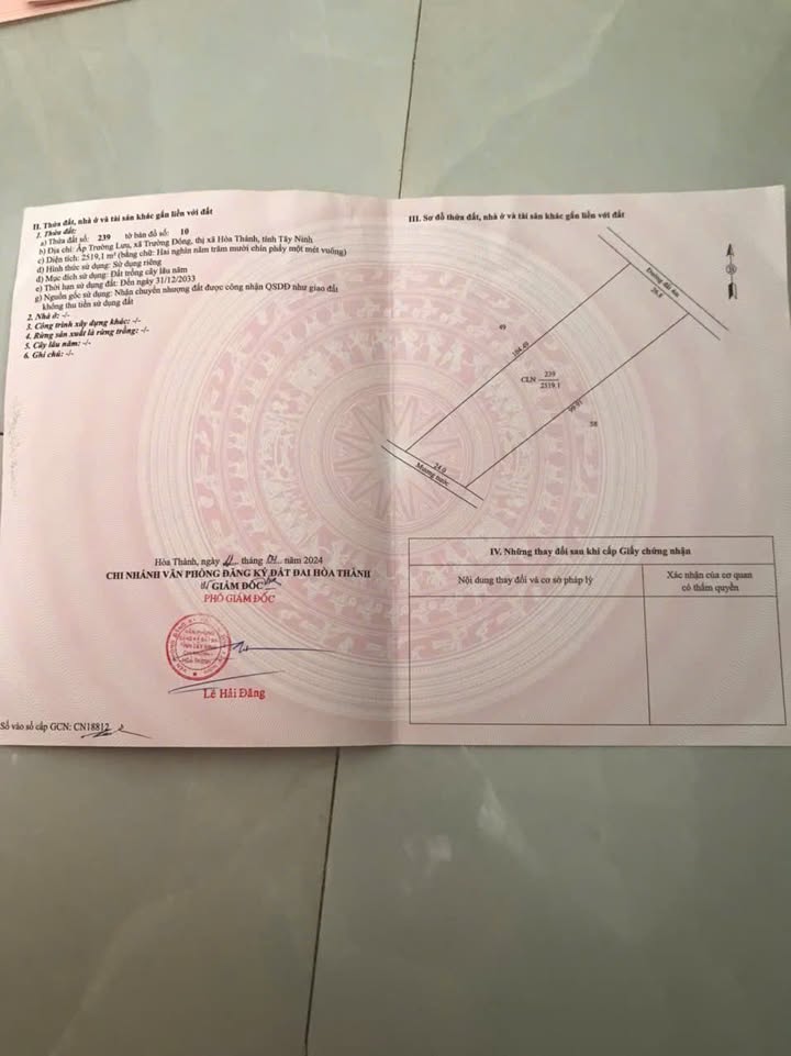 Đất công đường ô tô Trường Tây 2500m² giá 1.1 tỷ - Cơ hội đầu tư hấp dẫn!