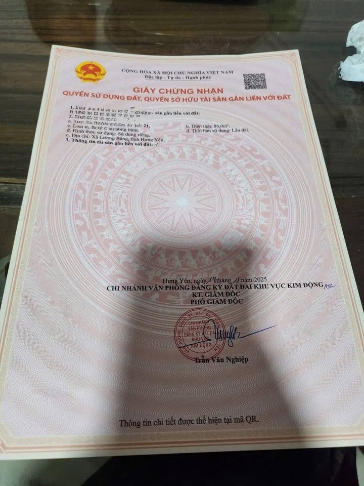 Đất thổ cư xã Lương Bằng, huyện Kim Động, 86m² giá 1 tỷ - Vị trí đắc địa gần chợ, trường học!