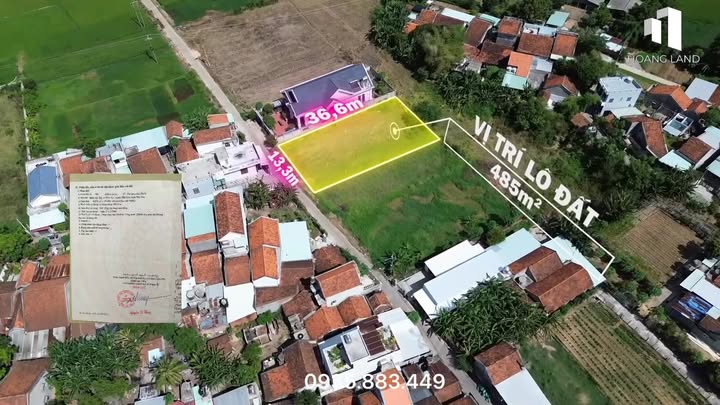 Đất nền Phú An, Hòa An, 485m² giá 1.3 tỷ - Tiềm năng đầu tư lớn!