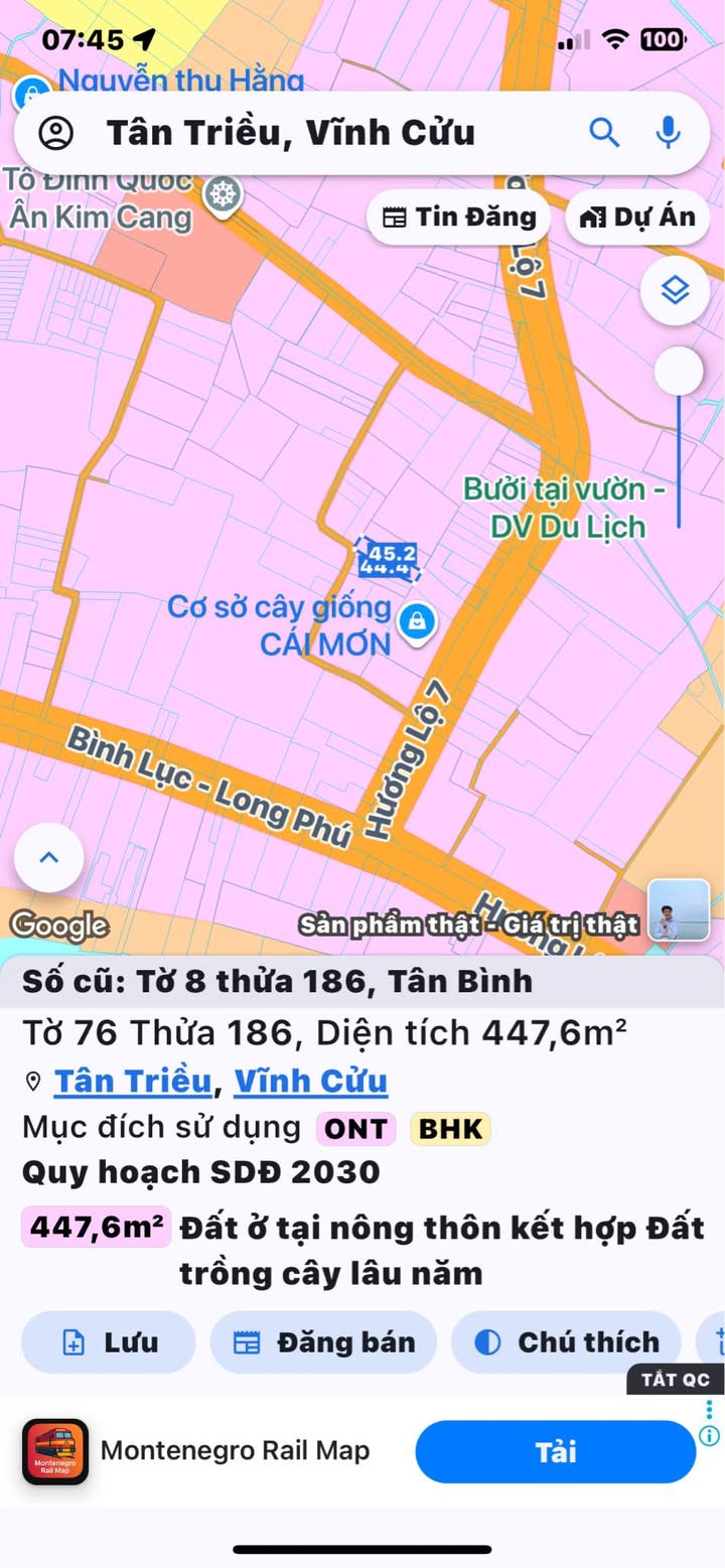 Đất vườn 500m² tại Phường Trảng Dài, Biên Hòa - Sổ đỏ chính chủ, vị trí đắc địa!
