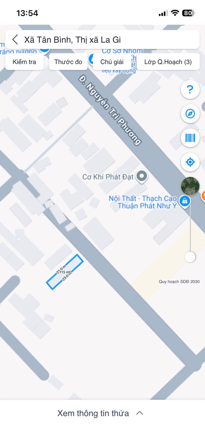 Đất thổ cư Hẻm Nguyễn Tri Phương, La Gi 115m² giá 8xx triệu - Đầu tư sinh lời ngay!