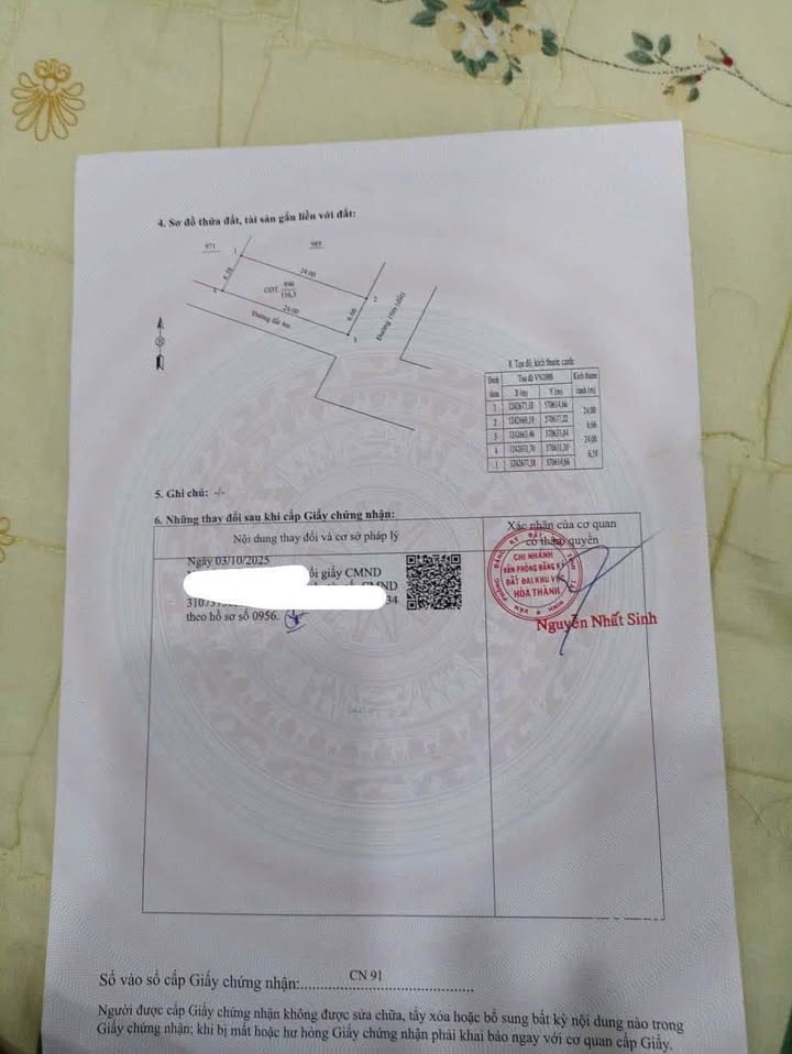 Đất nền thổ cư 158m² Trường Đông, Phường Long Hoa - Giá chỉ 550 triệu!