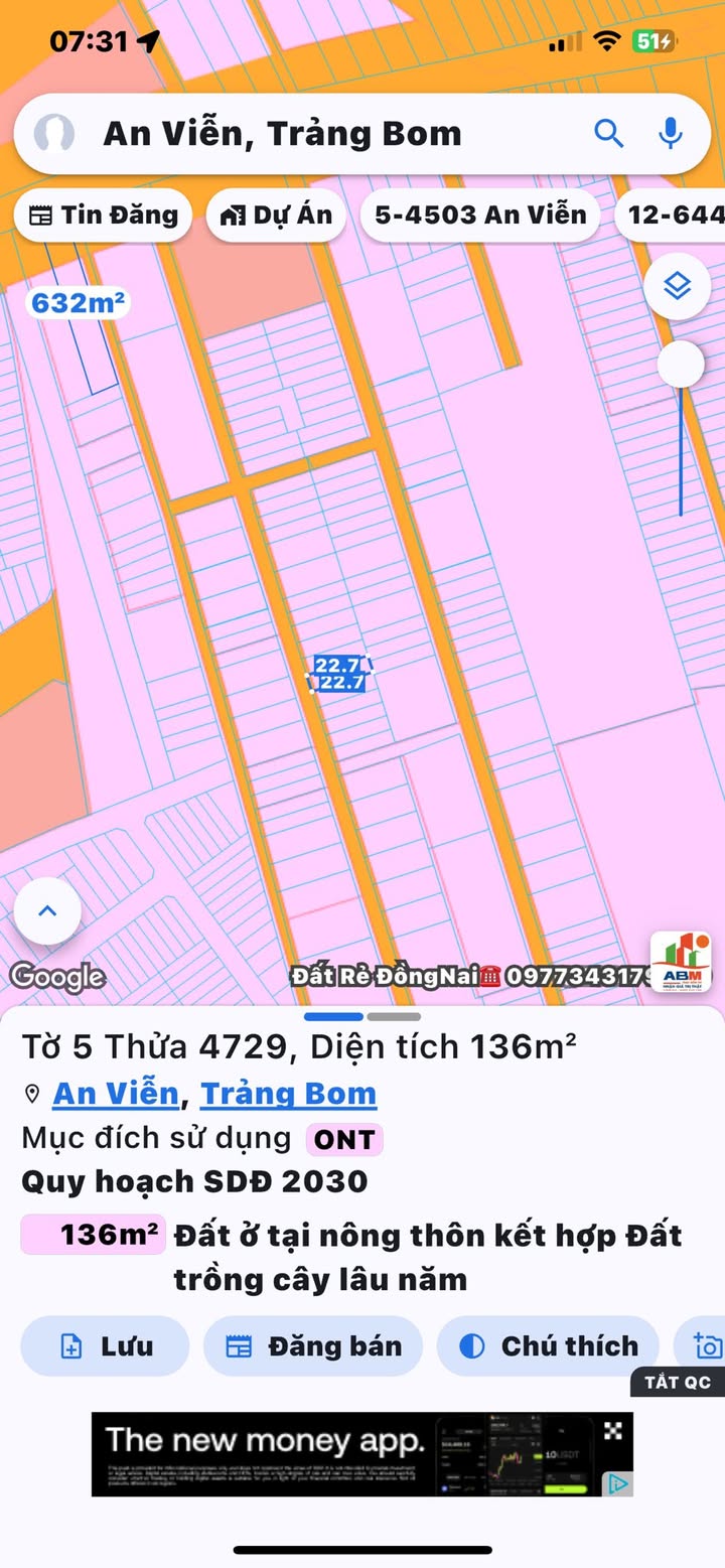 Đất nền 138m² xã An Viễn, Trảng Bom giá 1.5 tỷ - Sổ hồng chính chủ!