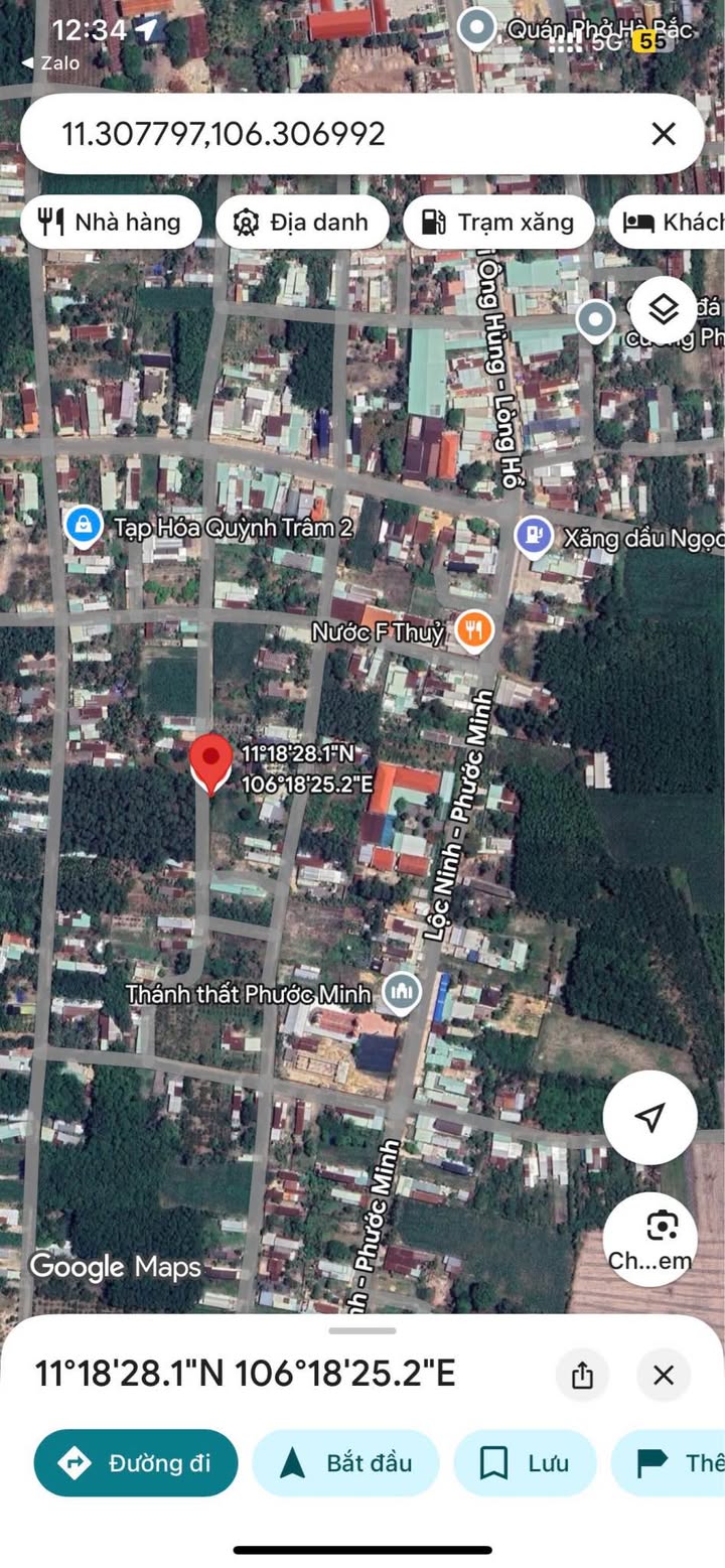 Đất nền Ấp Phước Lộc, Dương Minh Châu 50m² giá 380 triệu - Cơ hội đầu tư sinh lời!