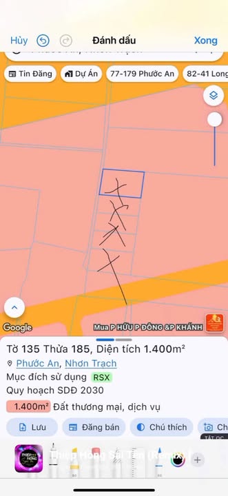 Đất thương mại dịch vụ 5667m² tại Xã An Phước, Huyện Long Thành - Tiềm năng đầu tư vượt trội!