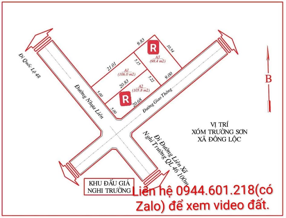 Đất nền xóm Trường Sơn, Nghi Trường 106m² giá chỉ 1 tỷ - Cơ hội đầu tư hấp dẫn!