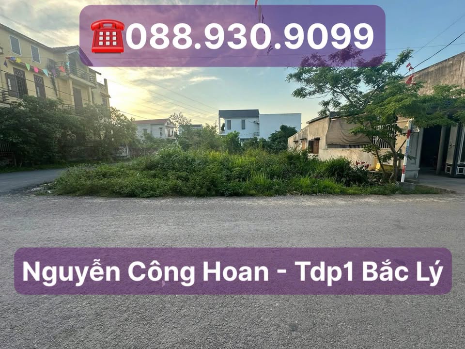 Đất mặt tiền Nguyễn Công Hoan, Bắc Lý, 110m² giá 1.4 tỷ - Cơ hội đầu tư lý tưởng!