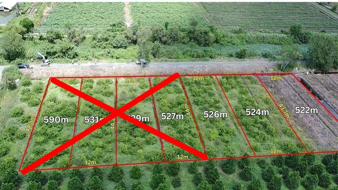 Đất vườn 526m² tại Agora City, Thủ Thừa - Giá tốt 520 triệu VND!