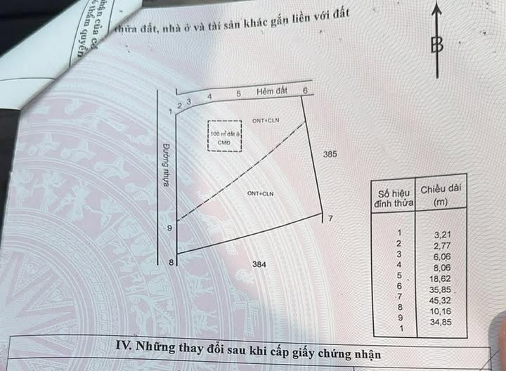 Đất nền Xuyên Mộc 1716m² giá 3.83 tỷ - Lô góc, vị trí đắc địa!