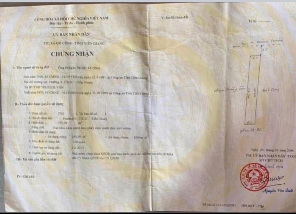 Đất mặt tiền đường Hoàng Tuyển, Phường 5, Quận Gò Vấp, 255m² - Giá chỉ 3.58 tỷ!