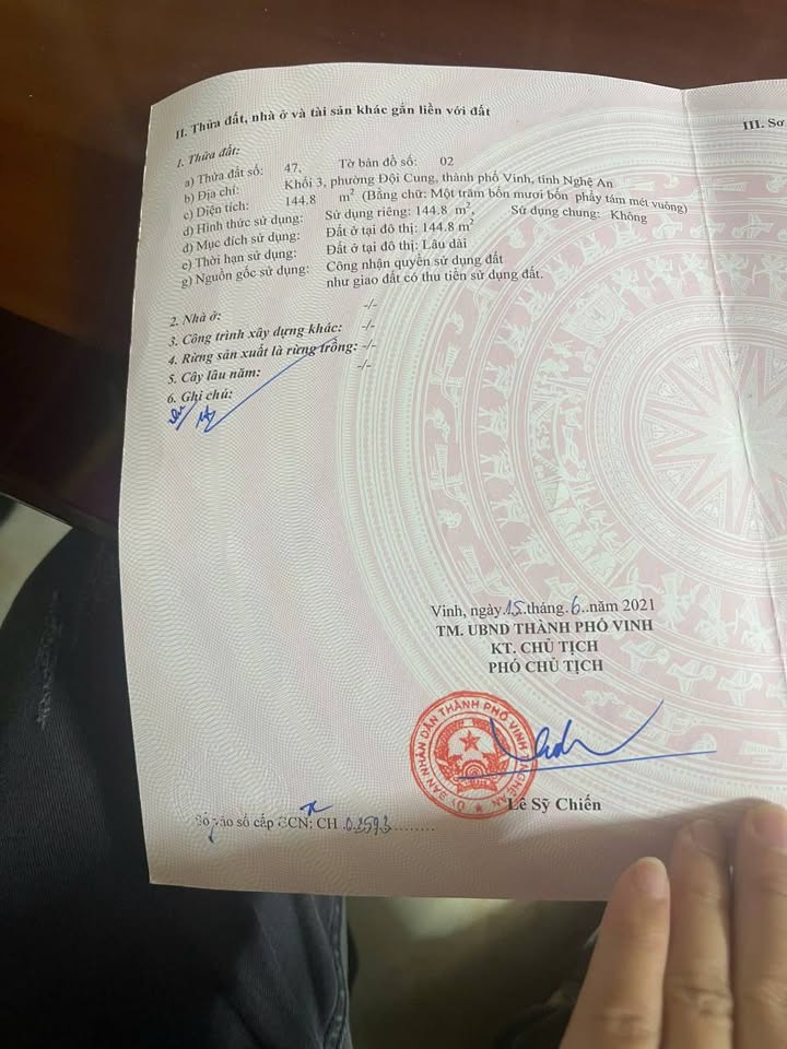 Đất đẹp Nguyễn Thái Học, TP Vinh 144,8m² giá 9,1 tỷ - Đầu tư sinh lời!