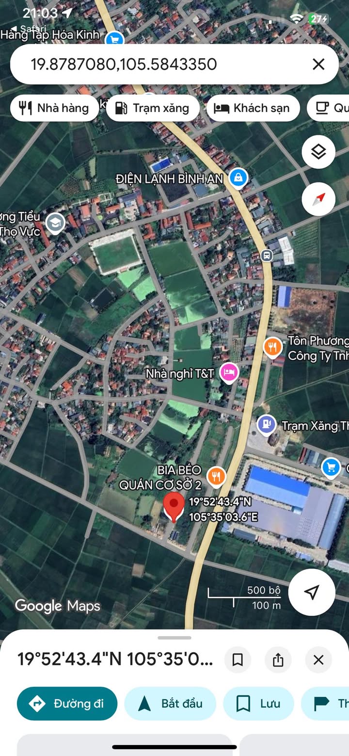 Đất nền Thọ Vực, Triệu Sơn 100m² giá đầu tư - Tiềm năng kinh doanh lớn!