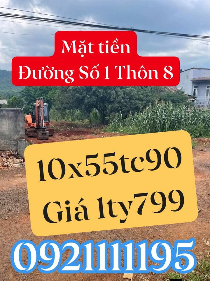 Đất mặt tiền đường nhựa số 1, Thôn 8, 550m² giá 1.799 tỷ - Cơ hội đầu tư hấp dẫn!