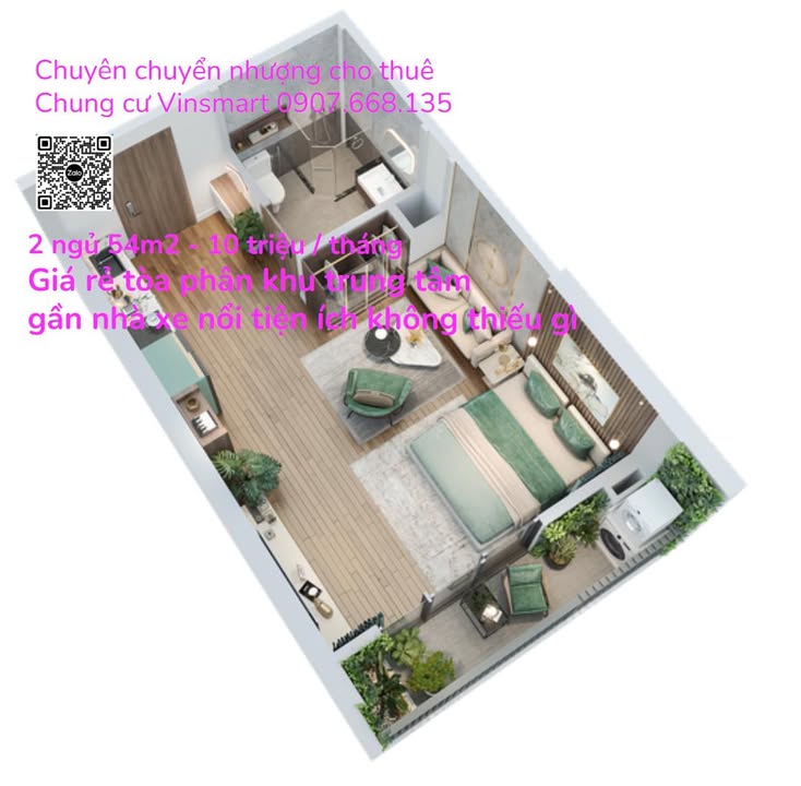 Căn hộ Studio Vinhomes Smart City 26m² giá 2.6 tỷ - Nội thất full, tiện ích đẳng cấp!