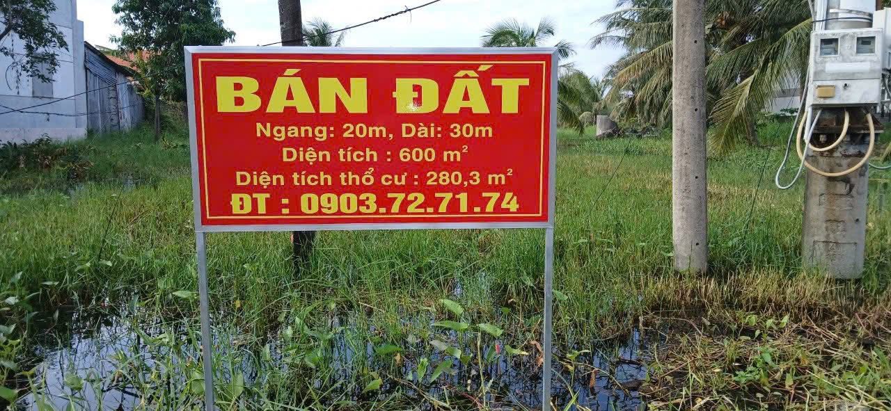 Đất mặt tiền QL 57B Xã Bình Thới 600m² giá 3.8 tỷ - Chính chủ bán gấp!