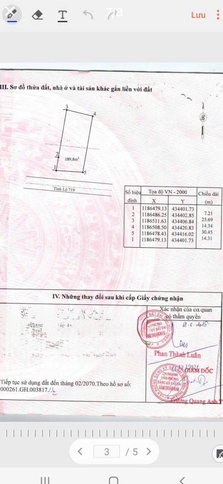 Đất nền 2 mặt tiền DT719, xã Tân Thành, 452m² - Tiềm năng tăng giá cao!