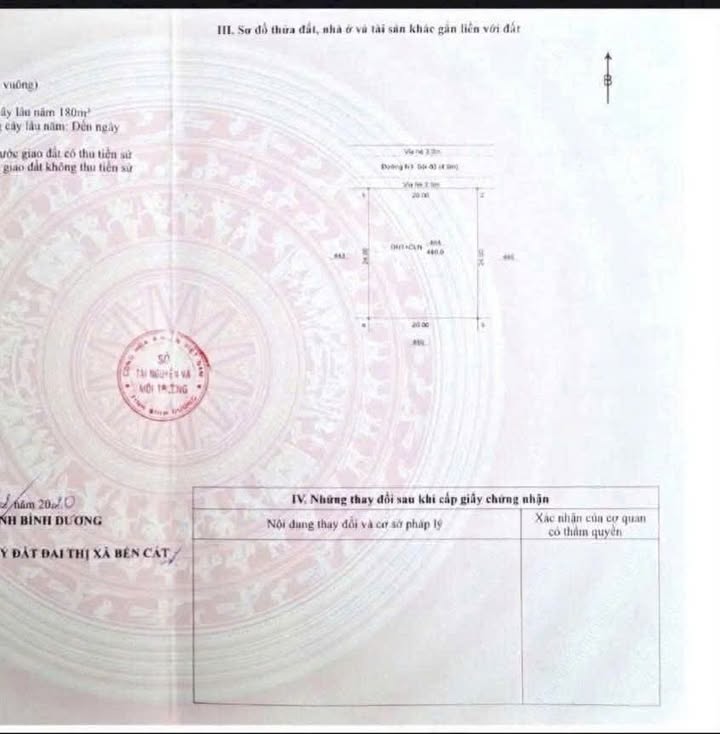 Đất thổ cư An Tây Bến Cát 480m² giá 3.3 tỷ - Cơ hội đầu tư tuyệt vời!