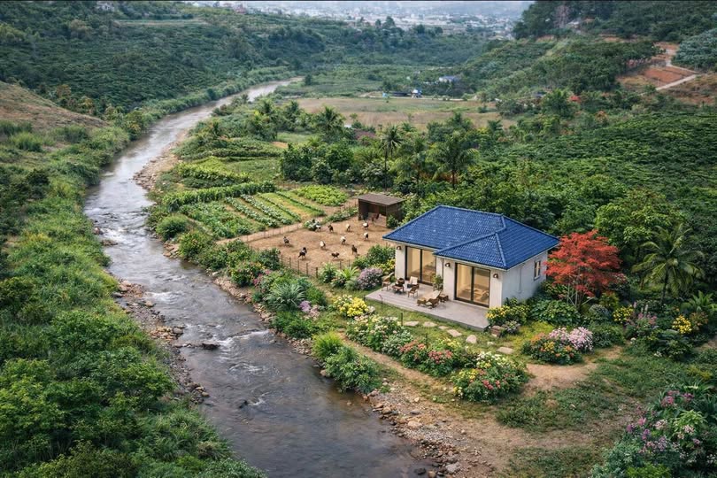 Đất nền Đạ Tẻh 233m² giá 932 triệu - Sổ hồng riêng, View suối đẹp!