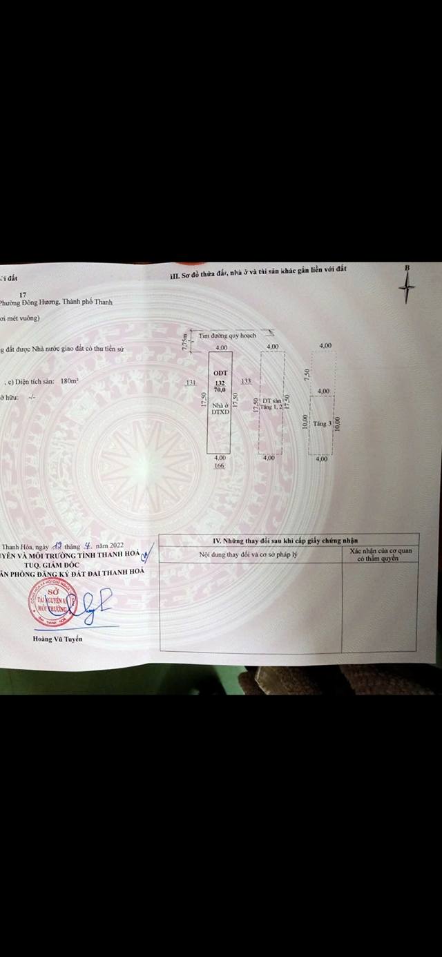 Nhà 3 tầng 1 tum Phường Đông Hương 70m² giá 4 tỷ - Đường rộng, ô tô vào tận nơi!
