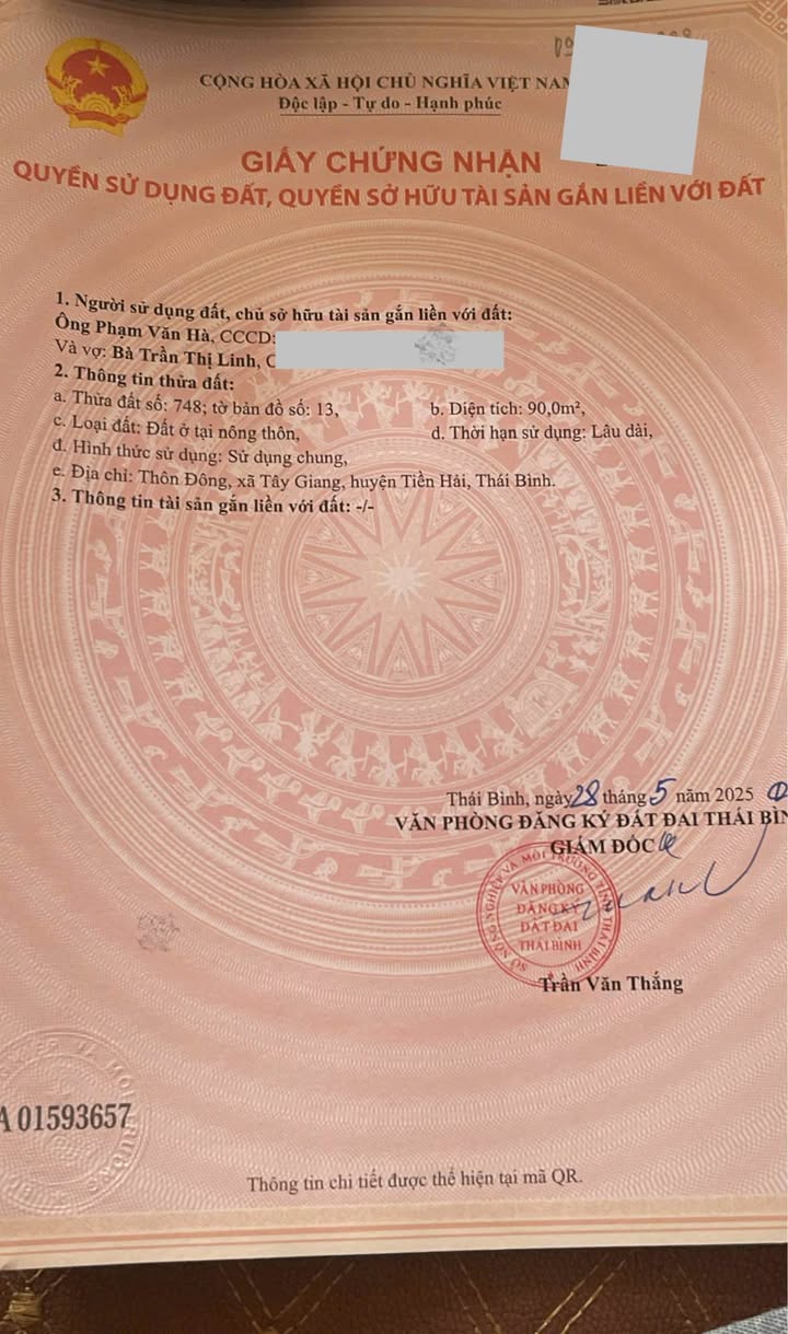 Lô đất Xã Tây Giang, 90m² giá thỏa thuận - An cư lý tưởng cho gia đình trẻ