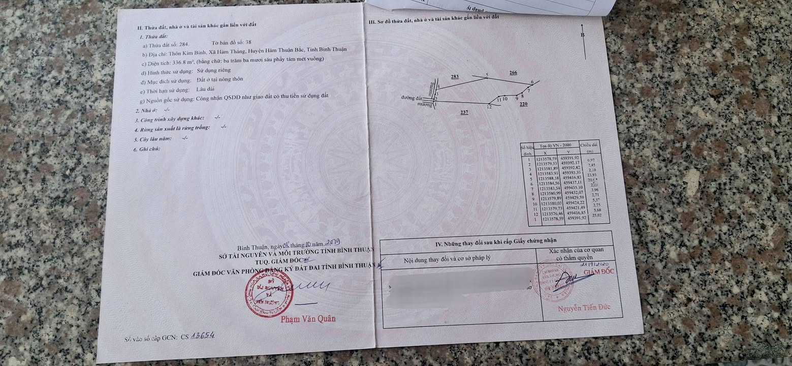 Đất thổ cư Kim Bình, Hàm Thắng 336m² giá 1.1 tỷ - Đầu tư sinh lời ngay!