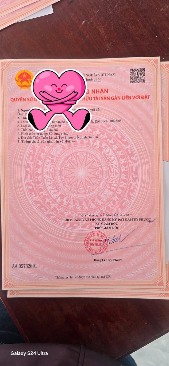 Đất nền Xã Phước Hiệp, Huyện Tuy Phước, 104m² giá chỉ từ 3xx triệu - Khu dân cư mát mẻ!