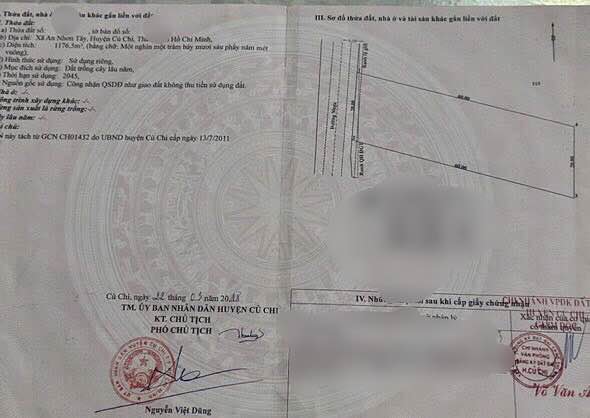 Đất thổ cư 1200m² mặt tiền Bùi Thị Ngọn, Củ Chi - Giá 6 tỷ, cơ hội đầu tư hấp dẫn!