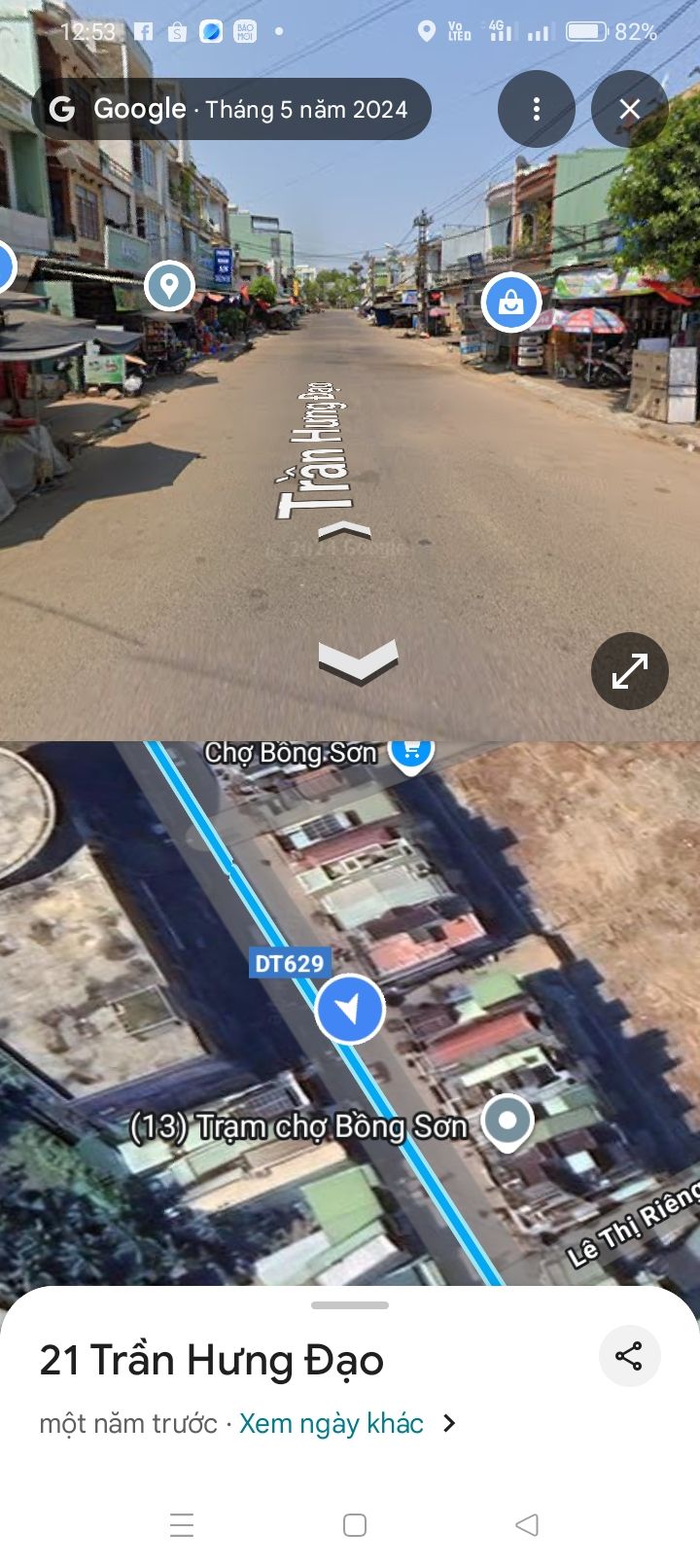 Nhà cấp 4 mặt tiền đường Trần Hưng Đạo, Bồng Sơn 241m² giá 9 tỷ - Kinh doanh thuận lợi!