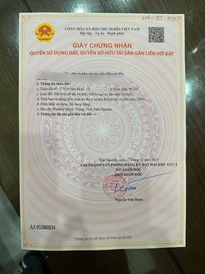 Lô đất đẹp 98.9m² phường Quyết Thắng giá 2.5 tỷ - Sổ đỏ chính chủ!