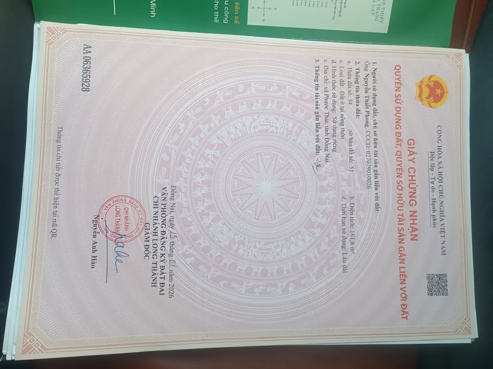 Đất thổ cư 156m² tại Long Phước, Thủ Đức giá 1.4 tỷ - Cơ hội đầu tư hấp dẫn!