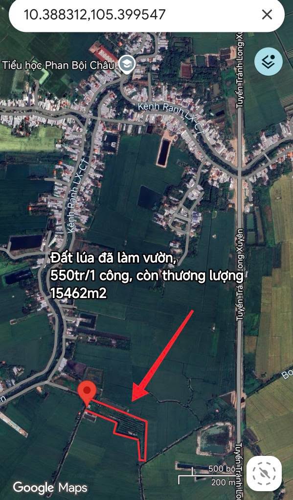 Đất vườn đầu tư tại Bình Khánh, Long Xuyên 15.462m² giá 850 triệu - Cơ hội không thể bỏ qua!