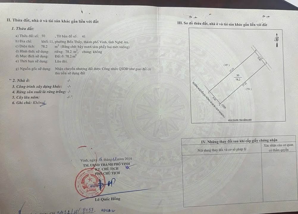 Bán FrontHouse mặt đường Nguyễn Du, TP Vinh 80m² giá 8.2 tỷ - Kinh doanh ổn định!