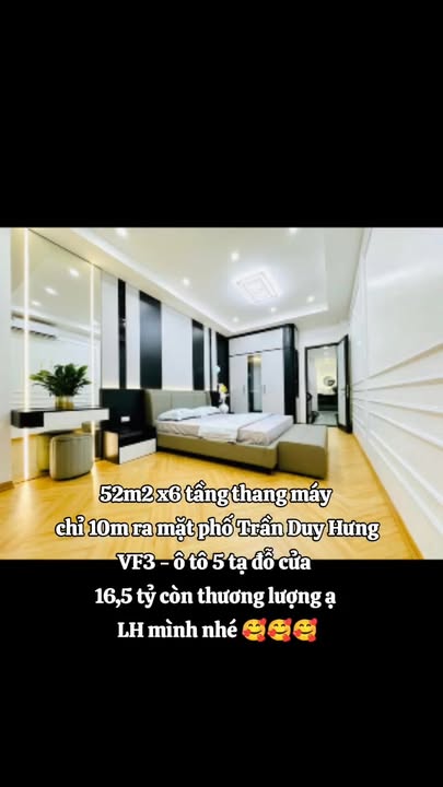 FrontHouse Trần Duy Hưng 52m² giá 16.5 tỷ - Thang máy đỗ cửa, ép giá ngay!