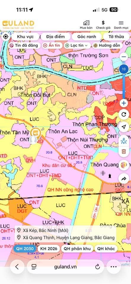 Đất thổ cư 120m² tại Quang Thịnh, Lạng Giang giá 800 triệu - Cơ hội đầu tư hấp dẫn!