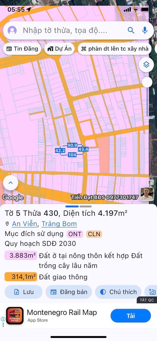 Đất nền cổng chào Ấp 4 An Viễn 4197m² giá 13 tỷ - Đầu tư sinh lời cao!