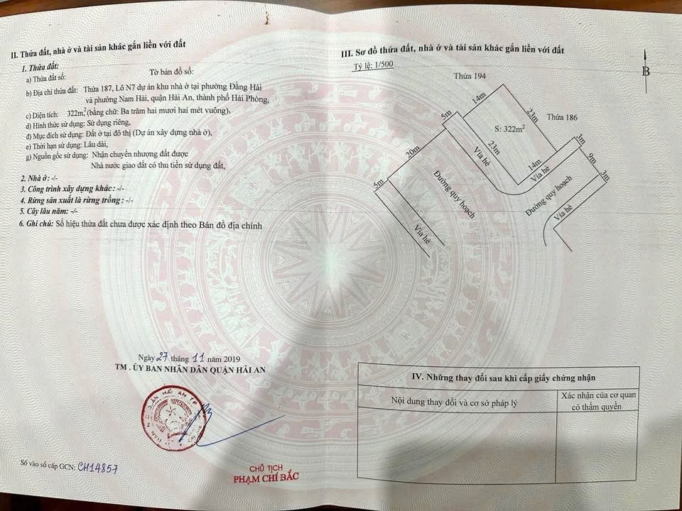 Đất nền lô góc TDC Đồng Bồ, Hải An, Hải Phòng 322m² giá 15 tỷ - Cơ hội đầu tư tốt!