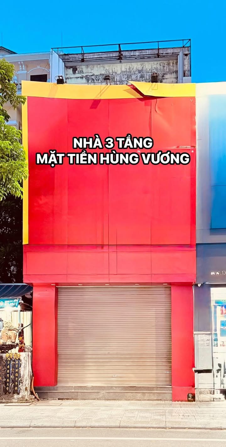 Nhà cho thuê 3 tầng mặt tiền Hùng Vương 70m² giá 30 triệu - Phù hợp với nhiều mô hình kinh doanh!