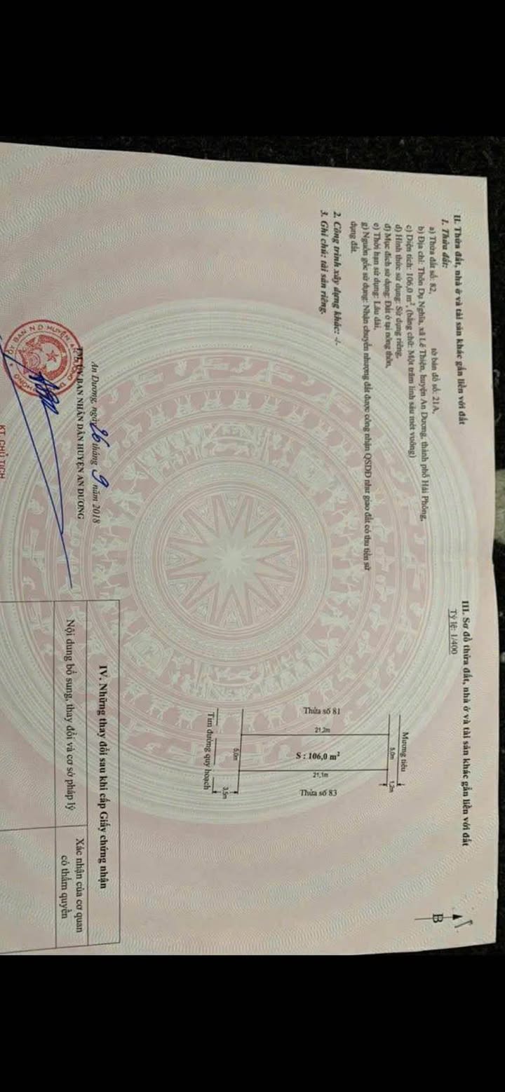 Nhà riêng đường Lê Thiện, Phường Đại Bản, 106m² - Chính chủ bán gấp!