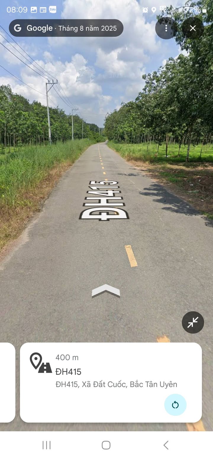 Đất nền mặt tiền ĐH 415, xã Đất Cuốc, 1909m² - Cơ hội đầu tư hấp dẫn!