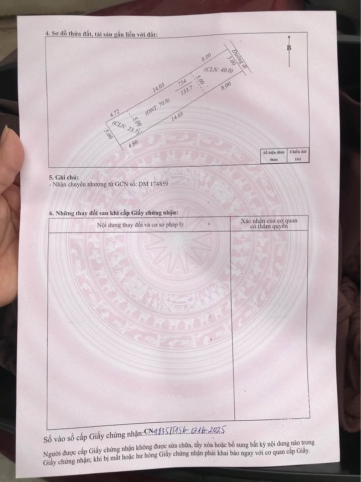 Đất nền thôn Đông, Hiệp Hòa 133,7m² - Cơ hội đầu tư tuyệt vời!