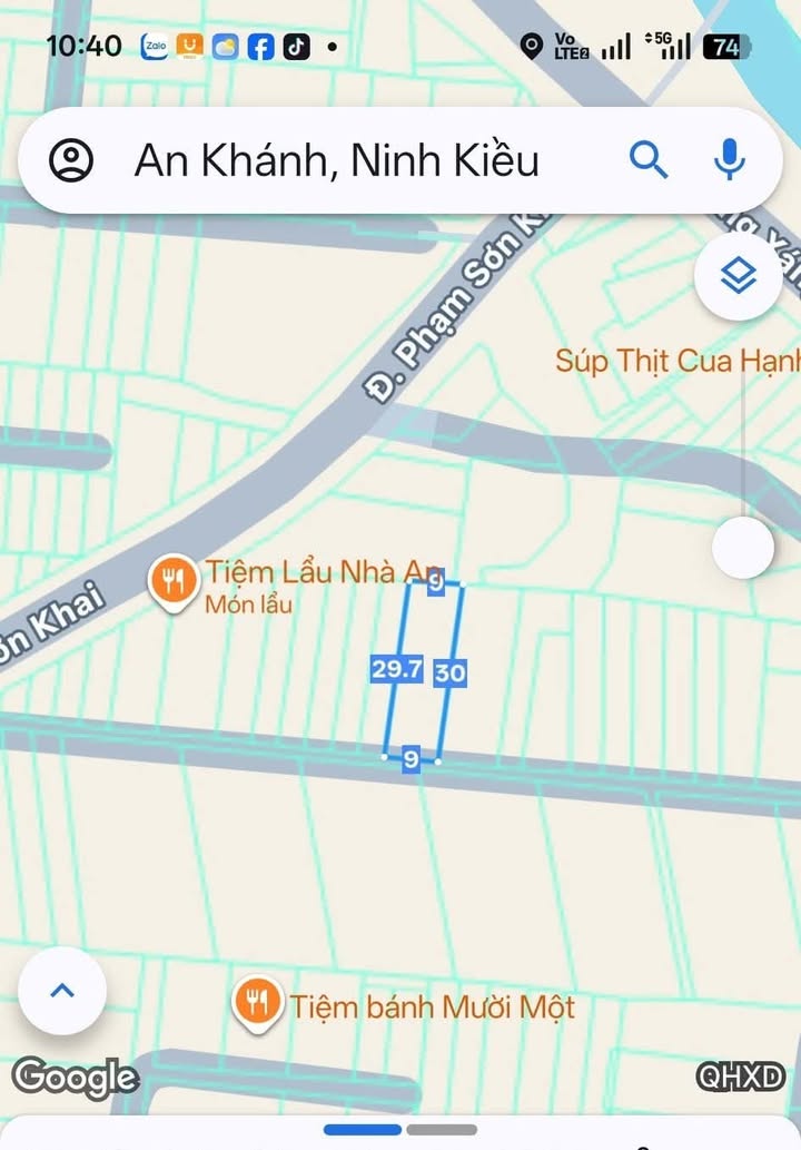 Đất nền hẻm 4m Đường Phạm Sơn Khai, 266m² giá 7.45 tỷ - Pháp lý rõ ràng, đầu tư sinh lời!