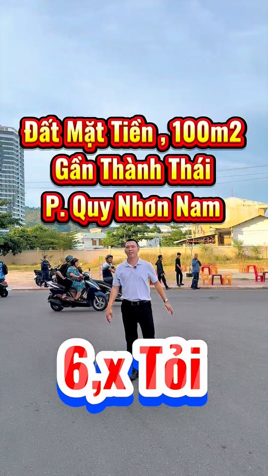 Đất mặt tiền đường Thành Thái, Quy Nhơn 100m² giá chỉ 6 tỷ - Cơ hội đầu tư tuyệt vời!