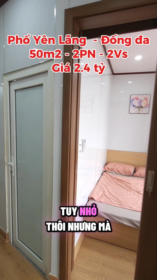 Căn hộ 50m² Đường Yên Lãng, Đống Đa - Giá 2.4 tỷ - Gần nhiều tiện ích