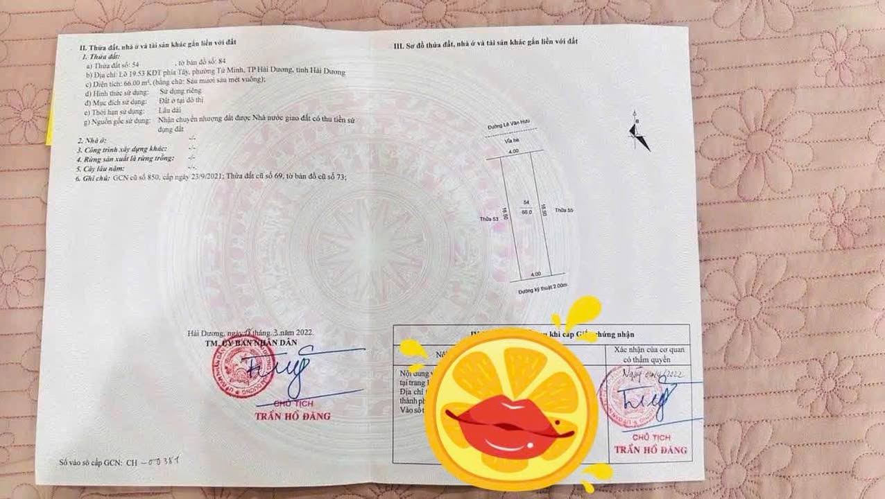 Lô đất KĐT Vạn Lộc - Đường Lê Văn Hưu 66m² - Giá cực tốt chỉ 2,xxx