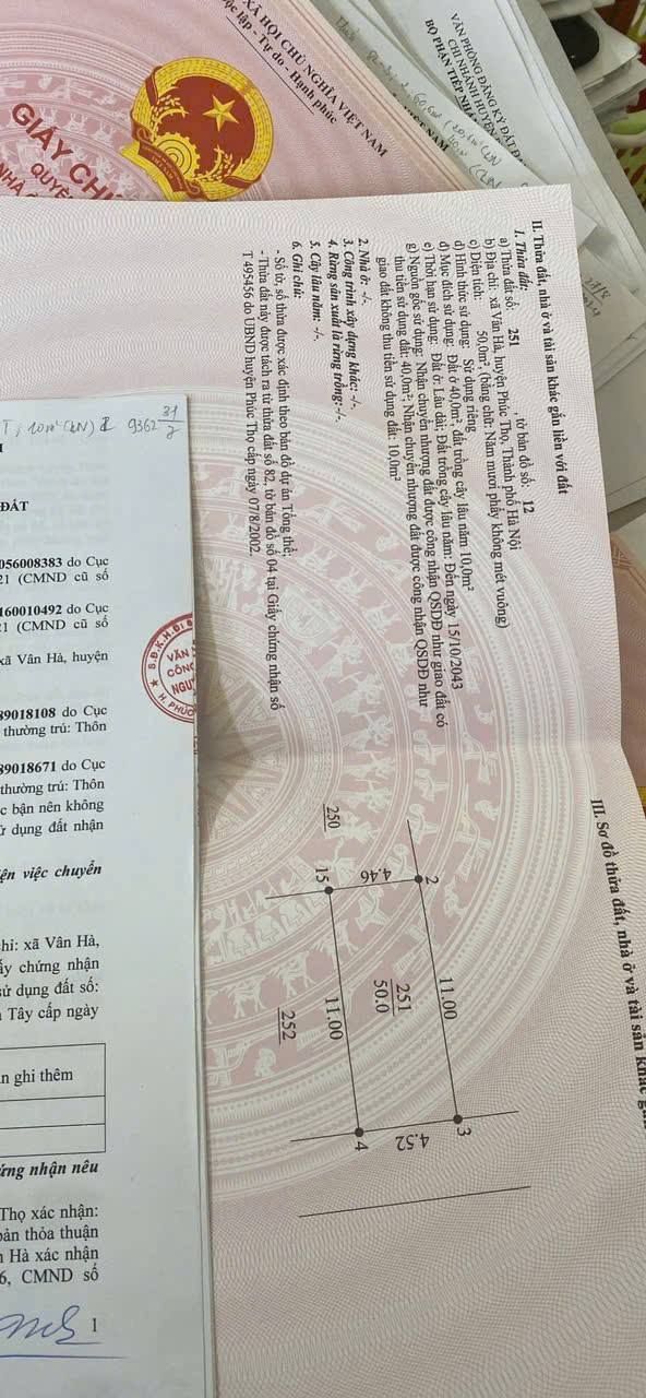 Căn hộ Vân Hà Phúc Thọ 50m² giá 1 tỷ - Gần trường học, ô tô vào tận nơi!