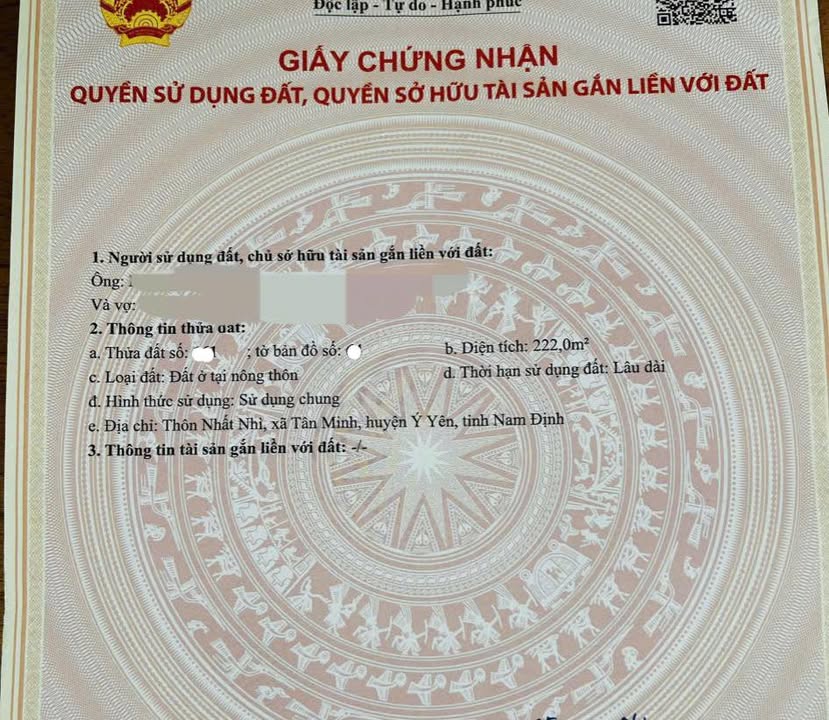 Đất nền liền kề xã Tân Minh, Ninh Bình 444m² - Giá tốt cho đầu tư!