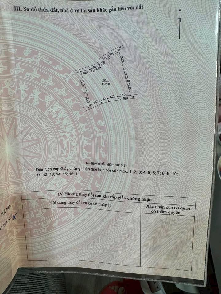 Đất thổ cư 1331m² tại Ba Vì - Giá chỉ 7 tỷ - Vị trí đắc địa